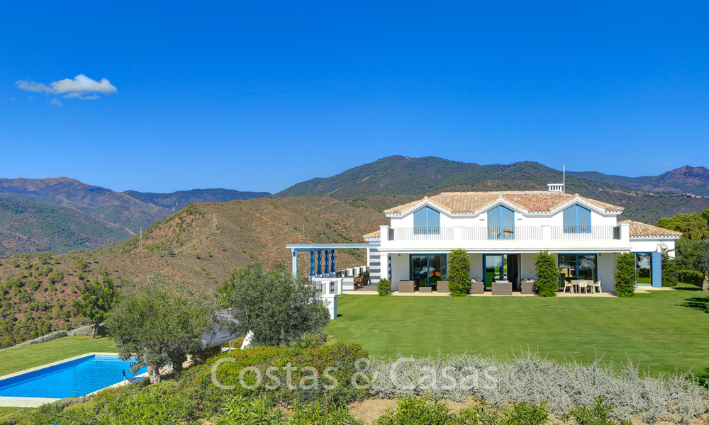 Majestic luxury villa in rural settings for sale, with amazing panoramic sea and mountain views, Benahavis - Marbella 6330