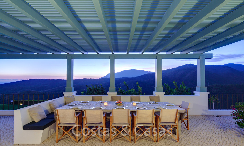 Majestic luxury villa in rural settings for sale, with amazing panoramic sea and mountain views, Benahavis - Marbella 6348