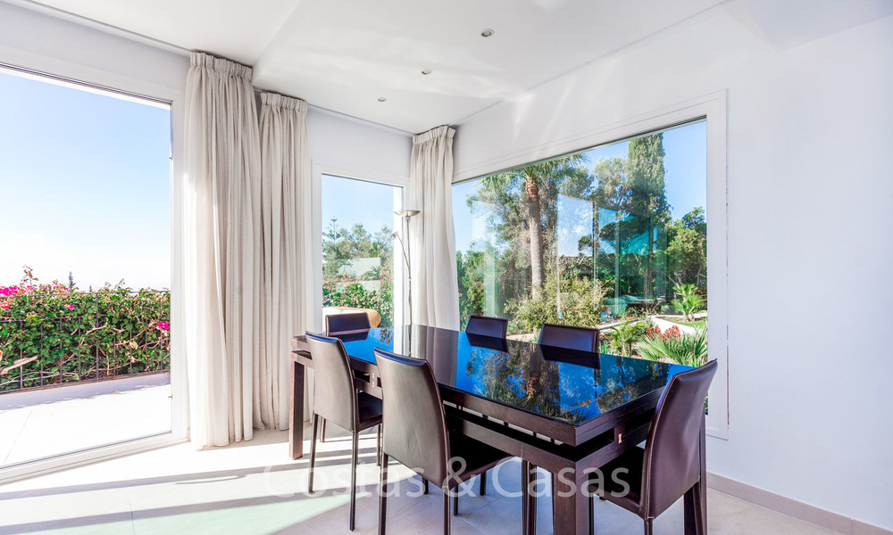 Elegant renovated Andalusian style villa for sale, with panoramic sea views, Marbella East 6365