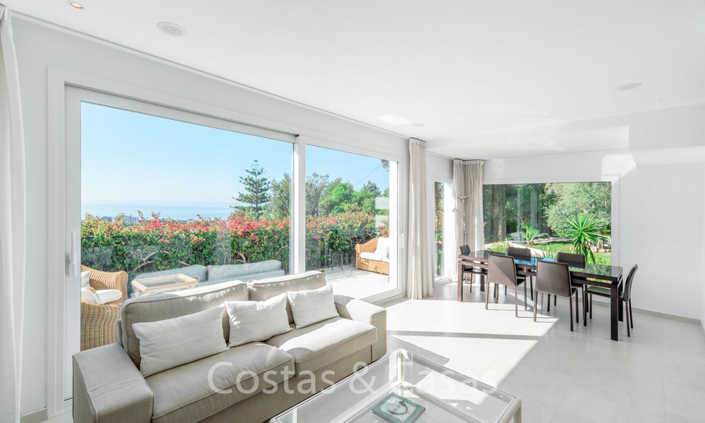Elegant renovated Andalusian style villa for sale, with panoramic sea views, Marbella East 6378