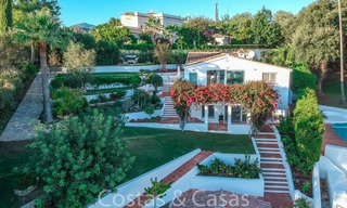 Elegant renovated Andalusian style villa for sale, with panoramic sea views, Marbella East 6383 