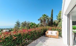 Elegant renovated Andalusian style villa for sale, with panoramic sea views, Marbella East 6384 
