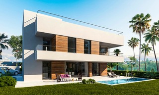 Modern, light and comfortable luxury villas for sale at a prime golf resort, New Golden Mile, Marbella - Estepona 6654 