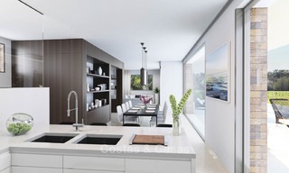 Modern, light and comfortable luxury villas for sale at a prime golf resort, New Golden Mile, Marbella - Estepona 6663 