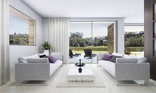 Modern, light and comfortable luxury villas for sale at a prime golf resort, New Golden Mile, Marbella - Estepona 6664 