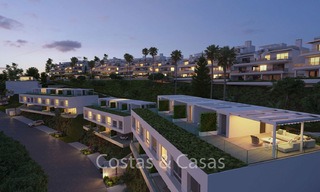Fashionable avant-garde townhouses with sea views for sale, New Golden Mile, Marbella - Estepona 6550 