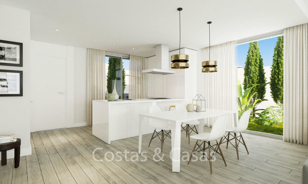 Fashionable avant-garde townhouses with sea views for sale, New Golden Mile, Marbella - Estepona 6552