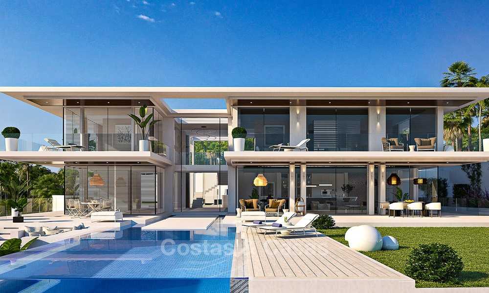 Impressive new-built Californian style modern villa for sale, with magnificent sea views, Benahavis - Marbella 6763