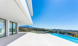 Majestic modern villa with panoramic sea views for sale, front-line golf, Benahavis - Marbella 6861 