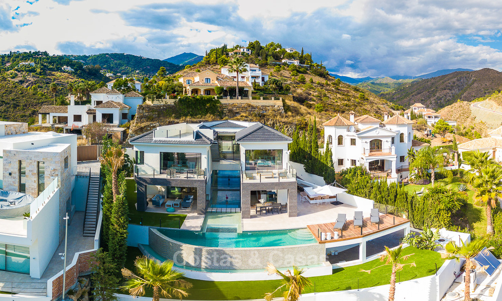 Sumptuous new built designer villa for sale in an exclusive gated urbanisation, Benahavis - Marbella 6945