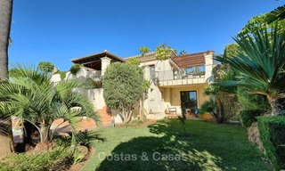 Charming and spacious classical style villa with sea views for sale, gated community, Benahavis - Marbella 7118 