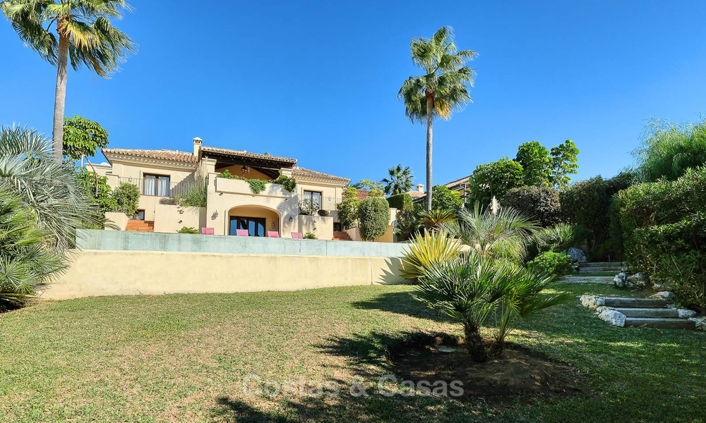 Charming and spacious classical style villa with sea views for sale, gated community, Benahavis - Marbella 7120