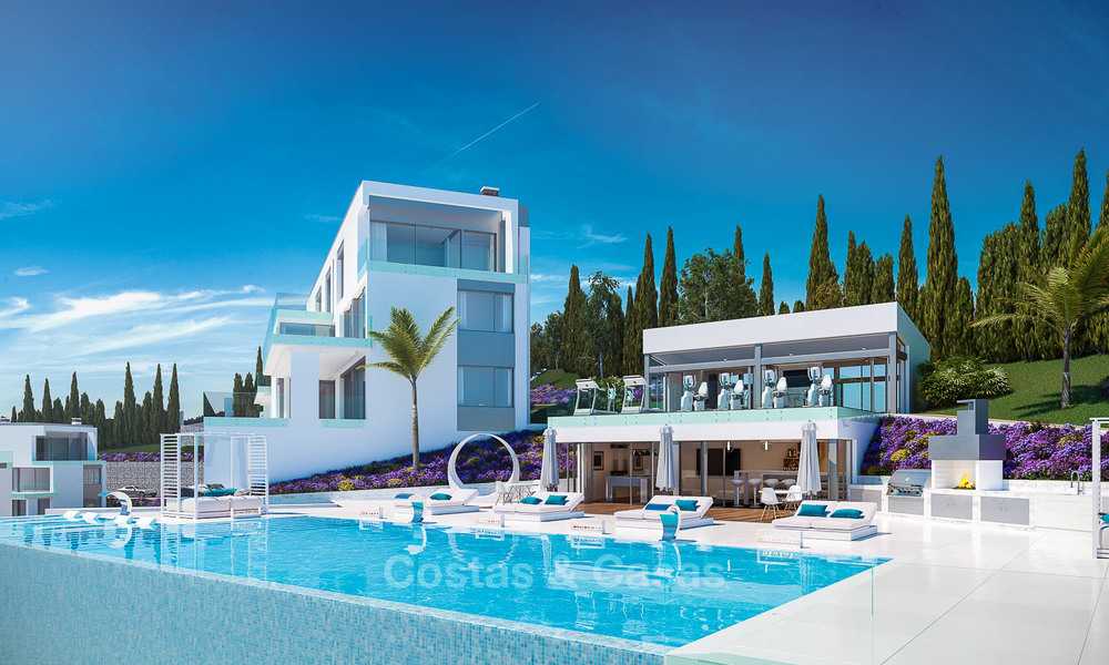 Brand new modern apartments with sea views for sale in a luxury boutique golf resort - La Cala, Mijas, Costa del Sol 7124