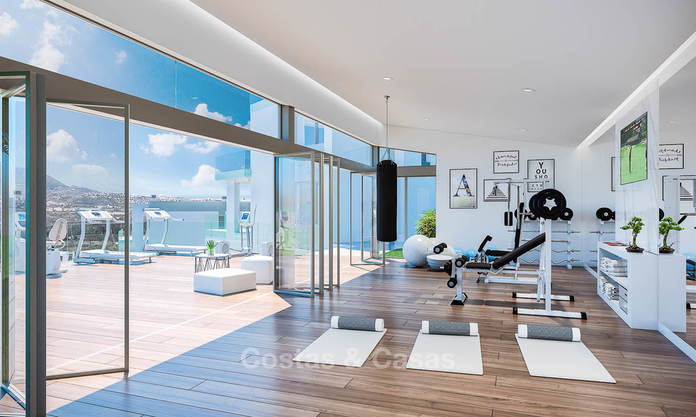 Brand new modern apartments with sea views for sale in a luxury boutique golf resort - La Cala, Mijas, Costa del Sol 7125