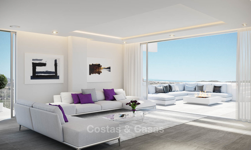 Brand new modern apartments with sea views for sale in a luxury boutique golf resort - La Cala, Mijas, Costa del Sol 7130