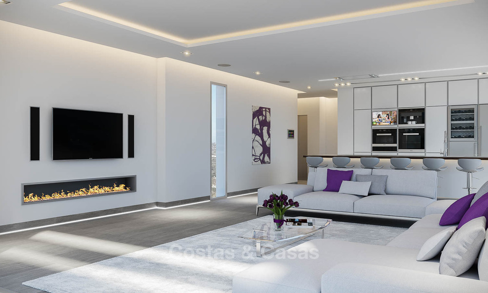 Brand new modern apartments with sea views for sale in a luxury boutique golf resort - La Cala, Mijas, Costa del Sol 7142
