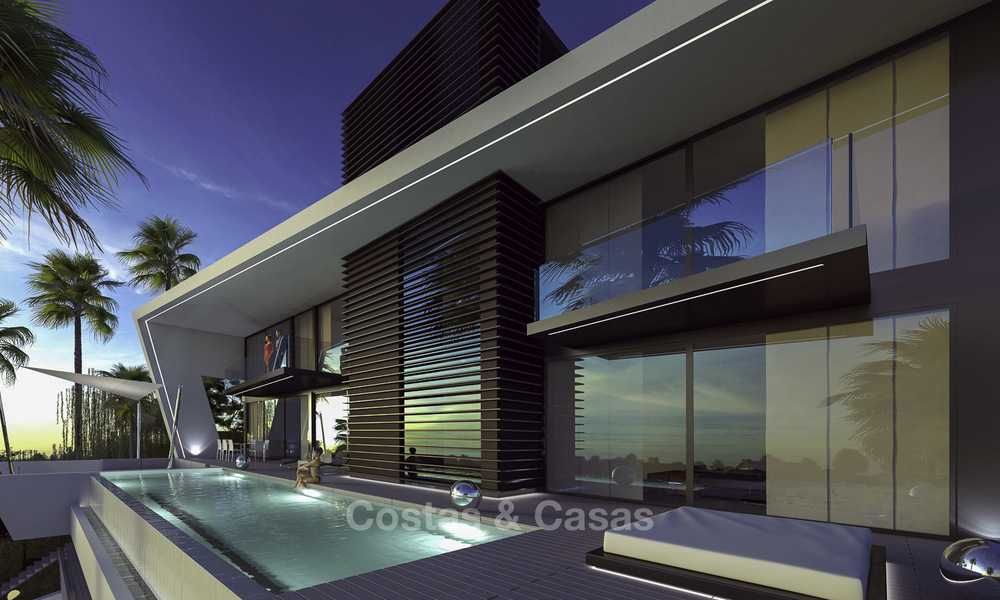 Plot + Modern new luxury villa with panoramic sea views for sale, Marbella 19345
