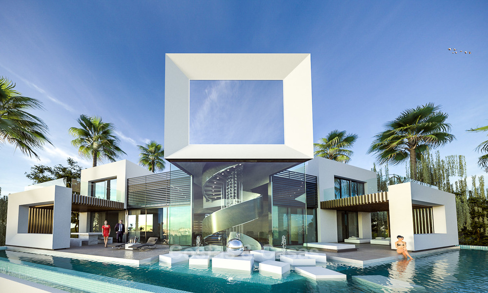 Impressive new built minimalist luxury villa with panoramic sea views for sale, Marbella 7441
