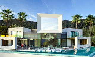 Impressive new built minimalist luxury villa with panoramic sea views for sale, Marbella 7443 