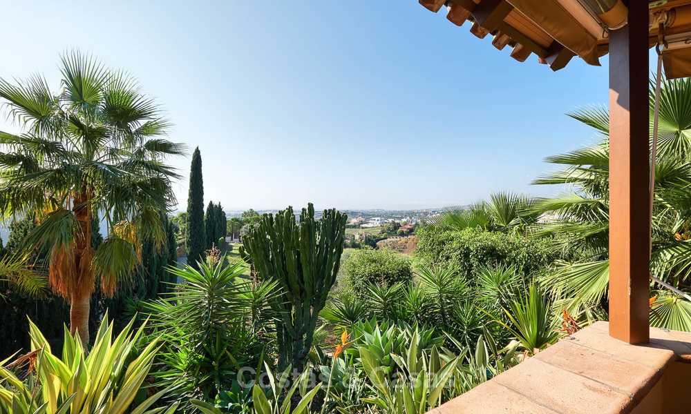 Magnificent rustic-style luxury villa with breath-taking sea and mountain views - Golf Valley, Nueva Andalucia, Marbella 7249