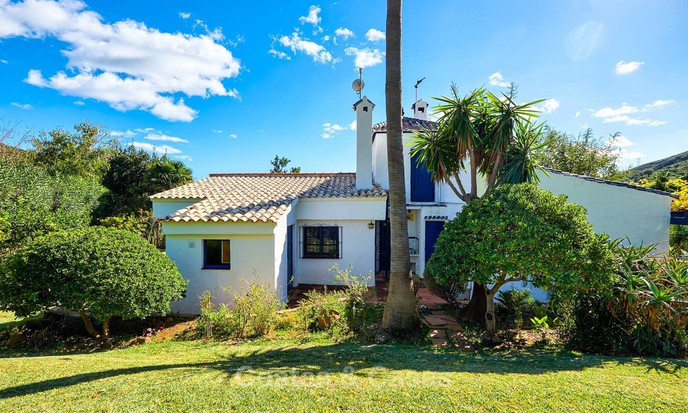 Unique country-house with stunning sea views on a large plot of land for sale, Estepona 7449