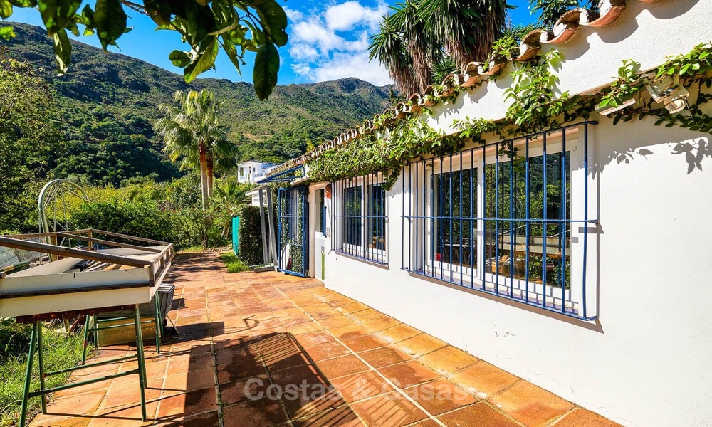 Unique country-house with stunning sea views on a large plot of land for sale, Estepona 7452