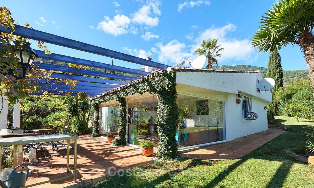 Unique country-house with stunning sea views on a large plot of land for sale, Estepona 7455
