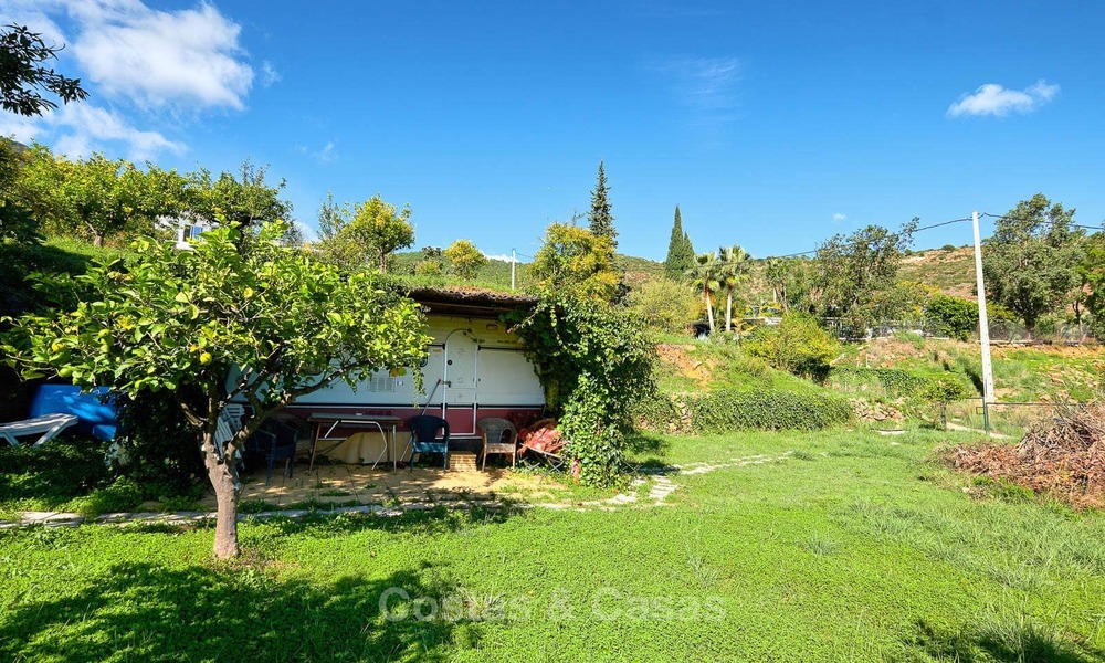 Unique country-house with stunning sea views on a large plot of land for sale, Estepona 7466