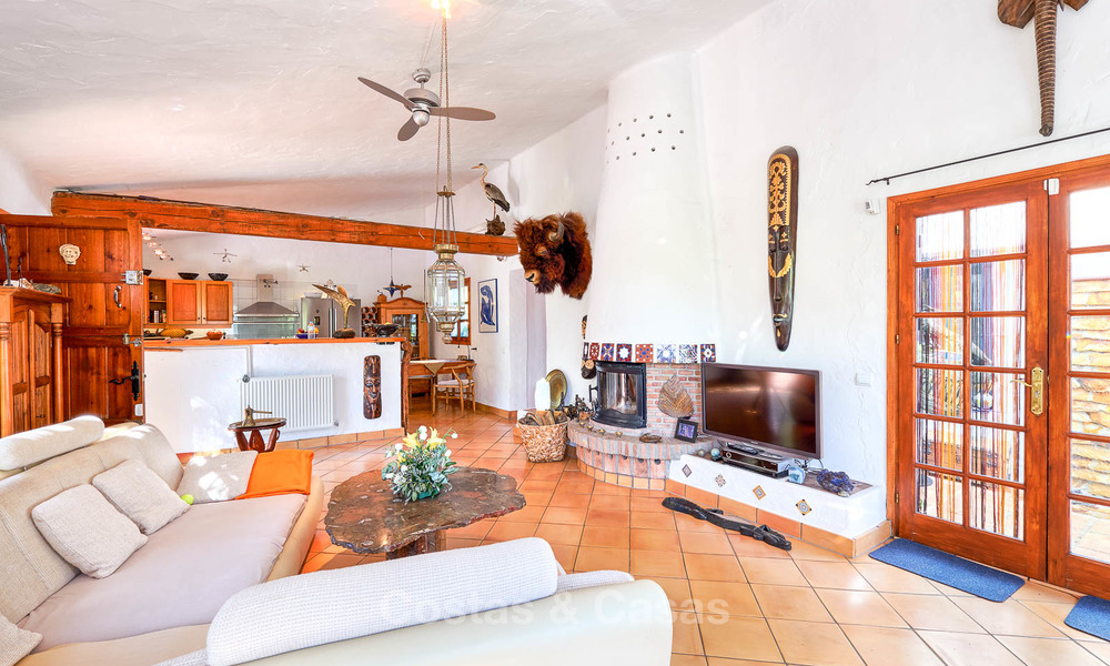 Unique country-house with stunning sea views on a large plot of land for sale, Estepona 7470