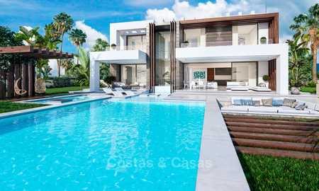 Eye catching new-built modern luxury villa with panoramic sea views for sale, close to beach, Manilva, Costa del Sol 7302