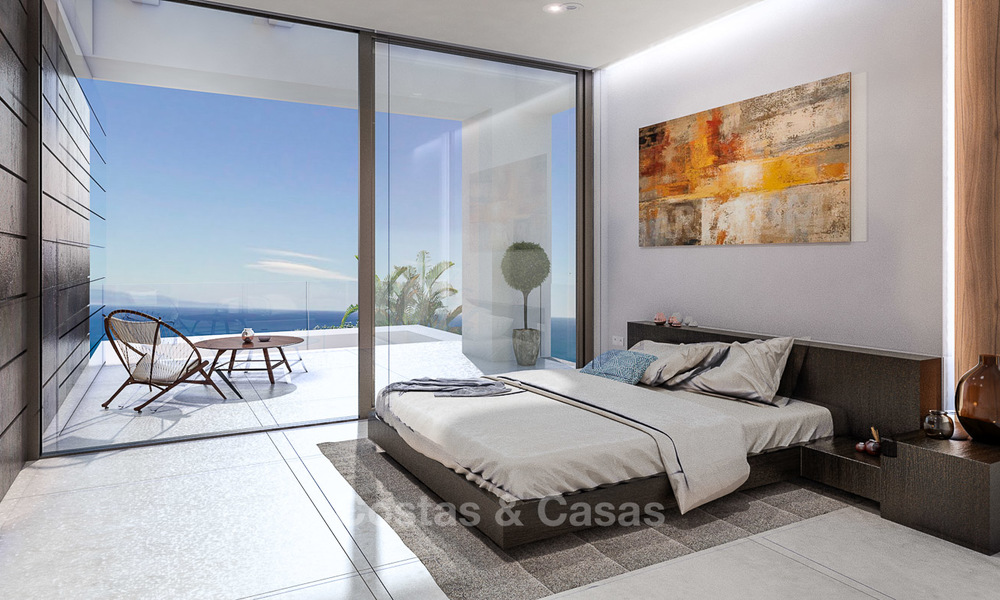 Eye catching new-built modern luxury villa with panoramic sea views for sale, close to beach, Manilva, Costa del Sol 7303
