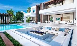 Eye catching new-built modern luxury villa with panoramic sea views for sale, close to beach, Manilva, Costa del Sol 7304 