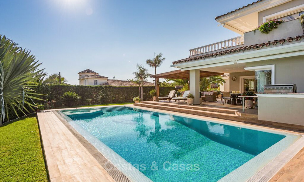 Quintessential Mediterranean style villa for sale, beach side Marbella East 7435