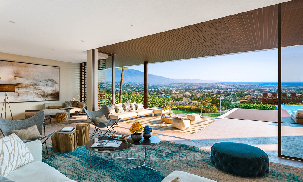 Eco-friendly luxury villas with breath taking sea and valley views for sale, Benahavis - Marbella 7489