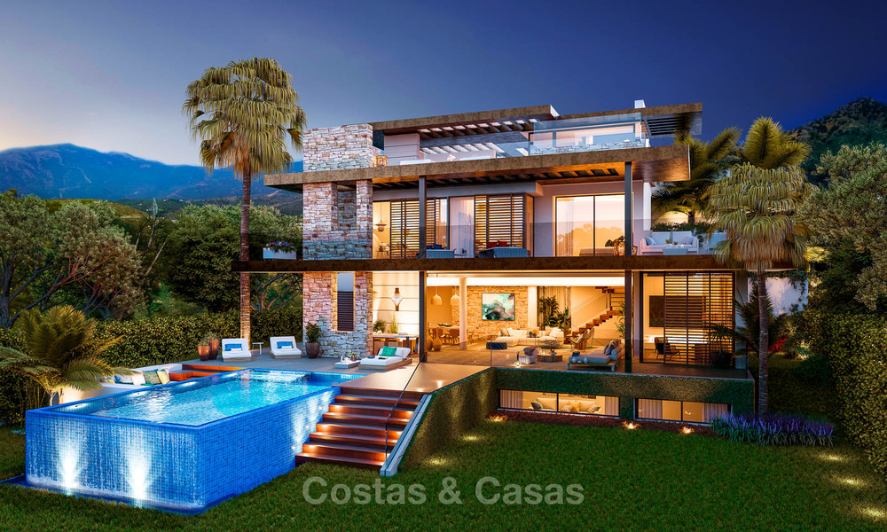Eco-friendly luxury villas with breath taking sea and valley views for sale, Benahavis - Marbella 7491