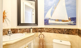 Spacious ground floor luxury apartment with sea views for sale in Elviria, Marbella East 7541 