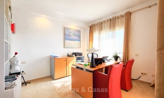 Spacious ground floor luxury apartment with sea views for sale in Elviria, Marbella East 7544 