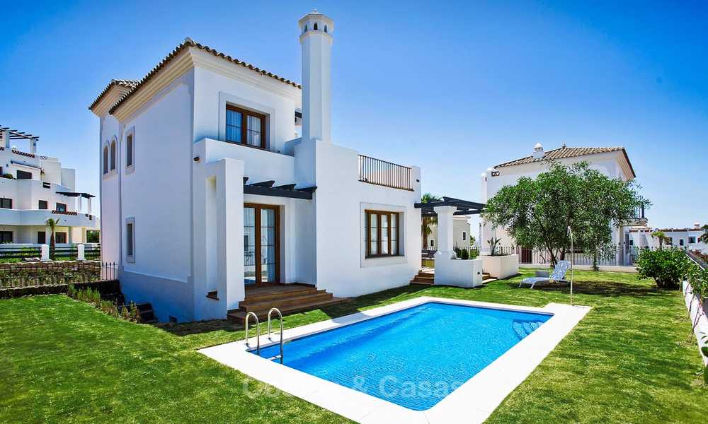 Elegant new turnkey villas with sea views for sale, front line golf, New Golden Mile, Marbella - Estepona 7573