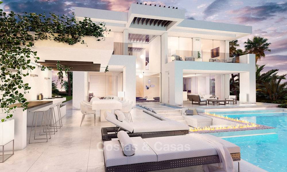 Eye catching new contemporary luxury villa for sale in Nueva Andalucia´s golf valley, Marbella 7663