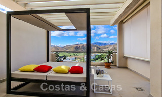 Spacious, bright and modern luxury penthouse for sale with golf and sea views in Marbella - Benahavis 46705 