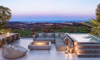 New modern frontline golf apartments with sea views for sale in a luxury resort in Mijas, Costa del Sol. Ready to move in! Last penthouses! 7784 