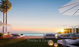 New modern frontline golf apartments with sea views for sale in a luxury resort in Mijas, Costa del Sol. Ready to move in! Last penthouses! 8957 