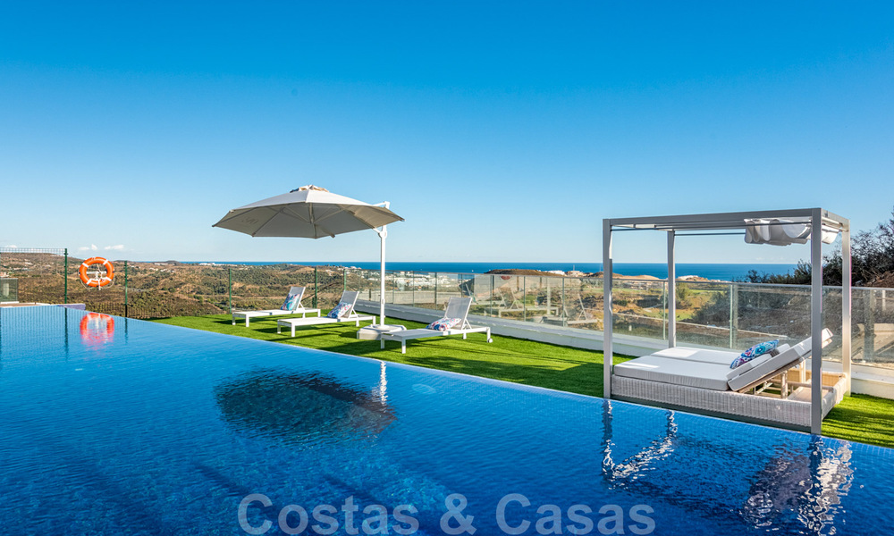New modern frontline golf apartments with sea views for sale in a luxury resort - Mijas, Costa del Sol. Ready to move in! 39700