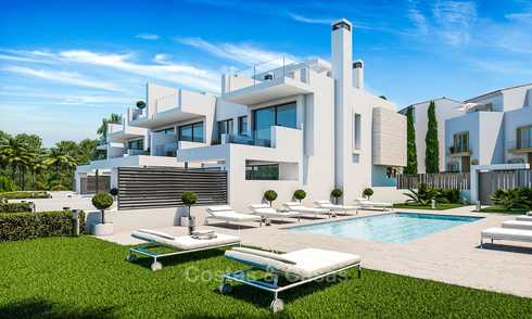 Attractive contemporary townhouses in a new boutique development for sale, beachside Estepona, Costa del Sol 7790