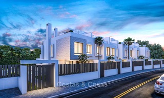 Attractive contemporary townhouses in a new boutique development for sale, beachside Estepona, Costa del Sol 7792 