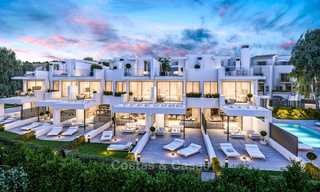 Attractive contemporary townhouses in a new boutique development for sale, beachside Estepona, Costa del Sol 7793 