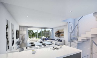 Attractive contemporary townhouses in a new boutique development for sale, beachside Estepona, Costa del Sol 7797 