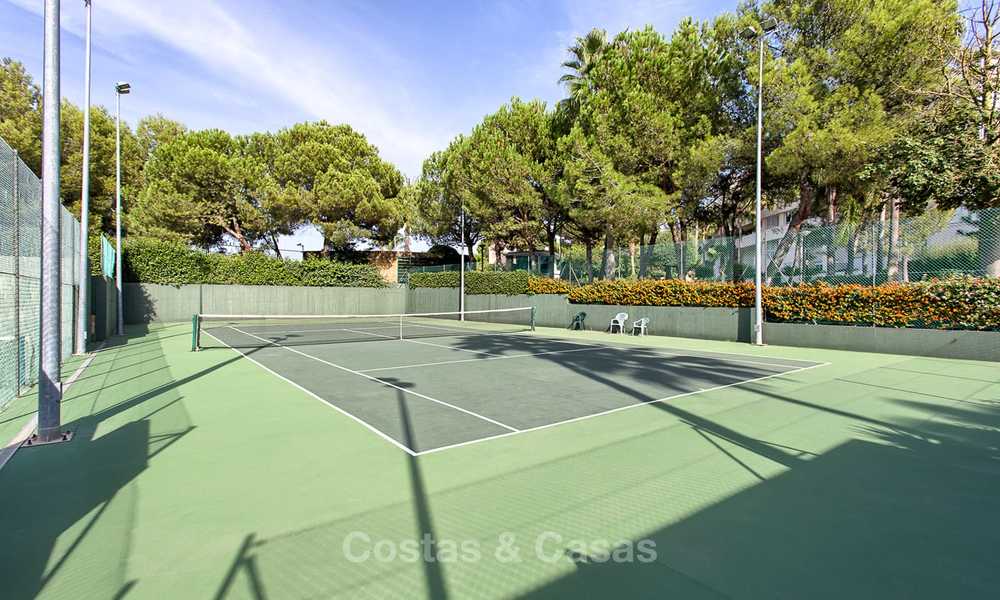Outstanding front line beach penthouse apartment with private heated pool for sale in a luxury complex on the New Golden Mile, Marbella - Estepona 7856