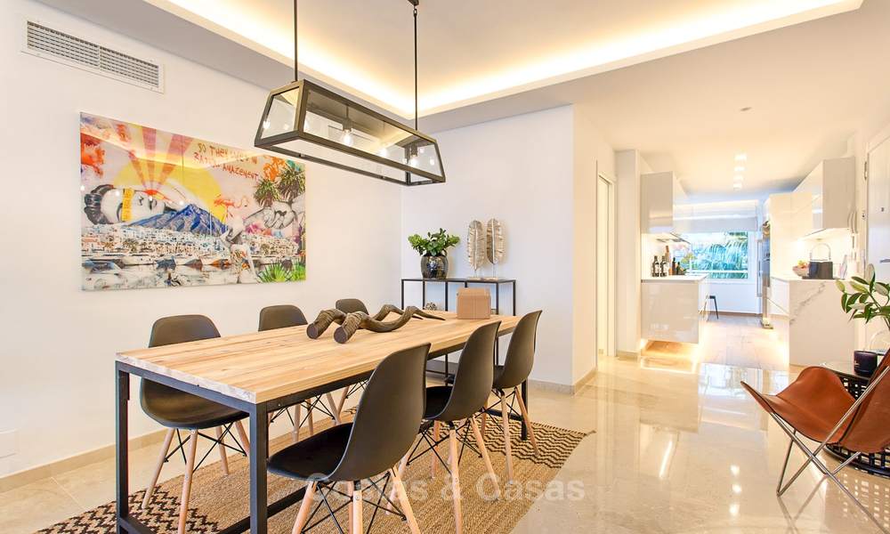 Outstanding front line beach penthouse apartment with private heated pool for sale in a luxury complex on the New Golden Mile, Marbella - Estepona 7860
