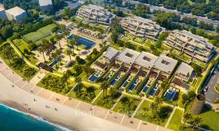 New luxury front line beach villas for sale in an exclusive complex, New Golden Mile, Marbella - Estepona 7904 